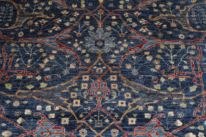 275 x 360 cm | Oriental Bidjar Blue Area Rug Afghan Hand Knotted Veg Dye Wool carpet