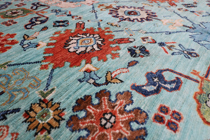 182 x 266 cm | Beige Area Rug Afghan Hand Knotted veg Dye Wool carpet