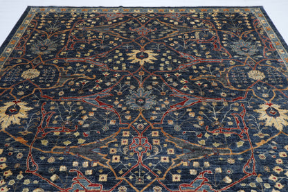 275 x 360 cm | Oriental Bidjar Blue Area Rug Afghan Hand Knotted Veg Dye Wool carpet
