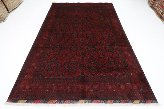 197 x 299 cm | Khal Mohammadi Afghan Tribal Hand Knotted Wool Carpet