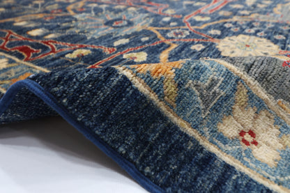 275 x 360 cm | Oriental Bidjar Blue Area Rug Afghan Hand Knotted Veg Dye Wool carpet