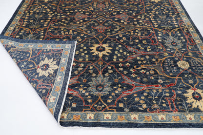 275 x 360 cm | Oriental Bidjar Blue Area Rug Afghan Hand Knotted Veg Dye Wool carpet