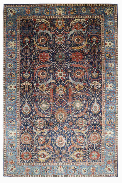 372 x 545 cm | Clark Sickle Leaf Area Rug Afghan Hand Knotted Veg Dye Wool carpet