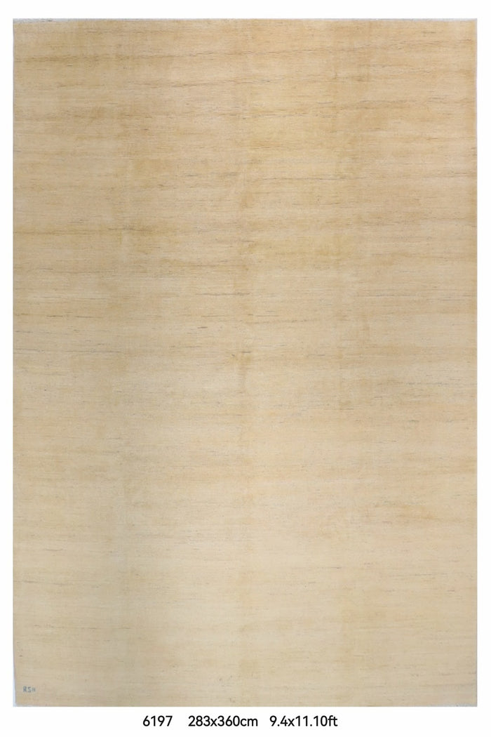288 x 364 cm | Plain Gabbeh Afghan Veg Dye Wool carpet