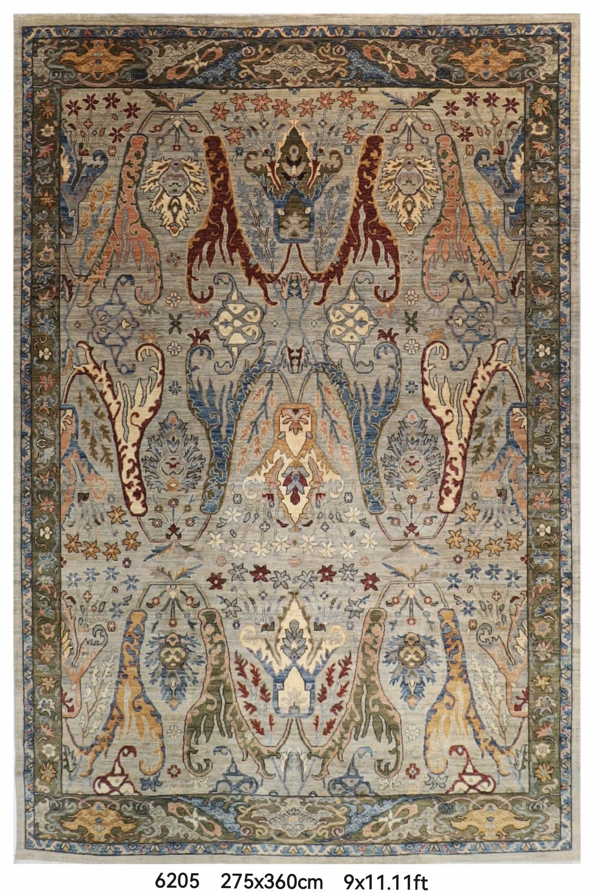 275 x 360 cm | Kawros Afghan Veg Dye Wool carpet
