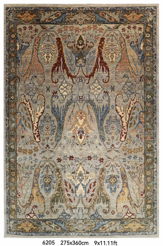 275 x 360 cm | Kawros Afghan Veg Dye Wool carpet