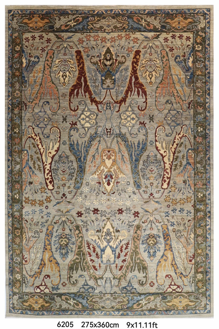275 x 360 cm | Kawros Afghan Veg Dye Wool carpet