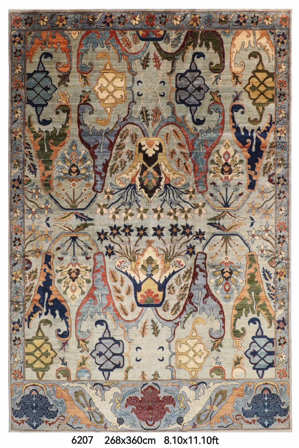 268 x 360 cm | Kawros Afghan Veg Dye Wool carpet