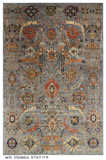 272 x 362 cm | Bidjar Design Hand Knotted Wool Afghan Carpet