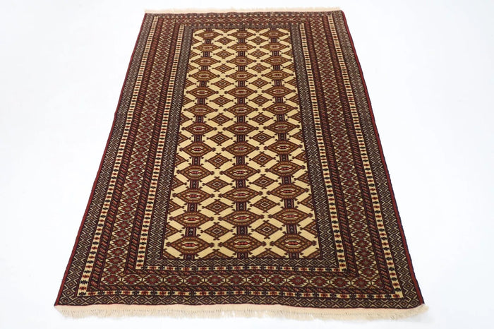 126 x 178 cm | Afghan Tribal Hand Knotted Veg Dye Wool carpet