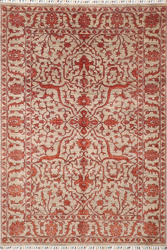 174 x 240 cm | Bidjar Afghan Tribal Hand Knotted Veg Dye Wool Carpet