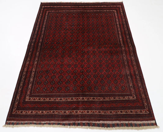 151 x 200 cm | Bokhara Tribal Hand Knotted Veg Dye Wool Carpet