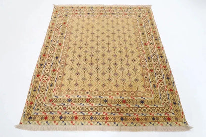 160 x 186 cm | Flat Weave Afghan Tribal Hand Knotted Veg Dye Wool Kilim