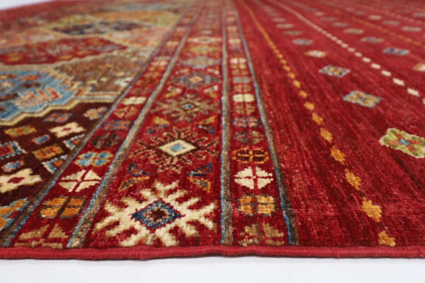 208 x 314 cm | Mamluk Afghan Tribal Hand Knotted Carpet