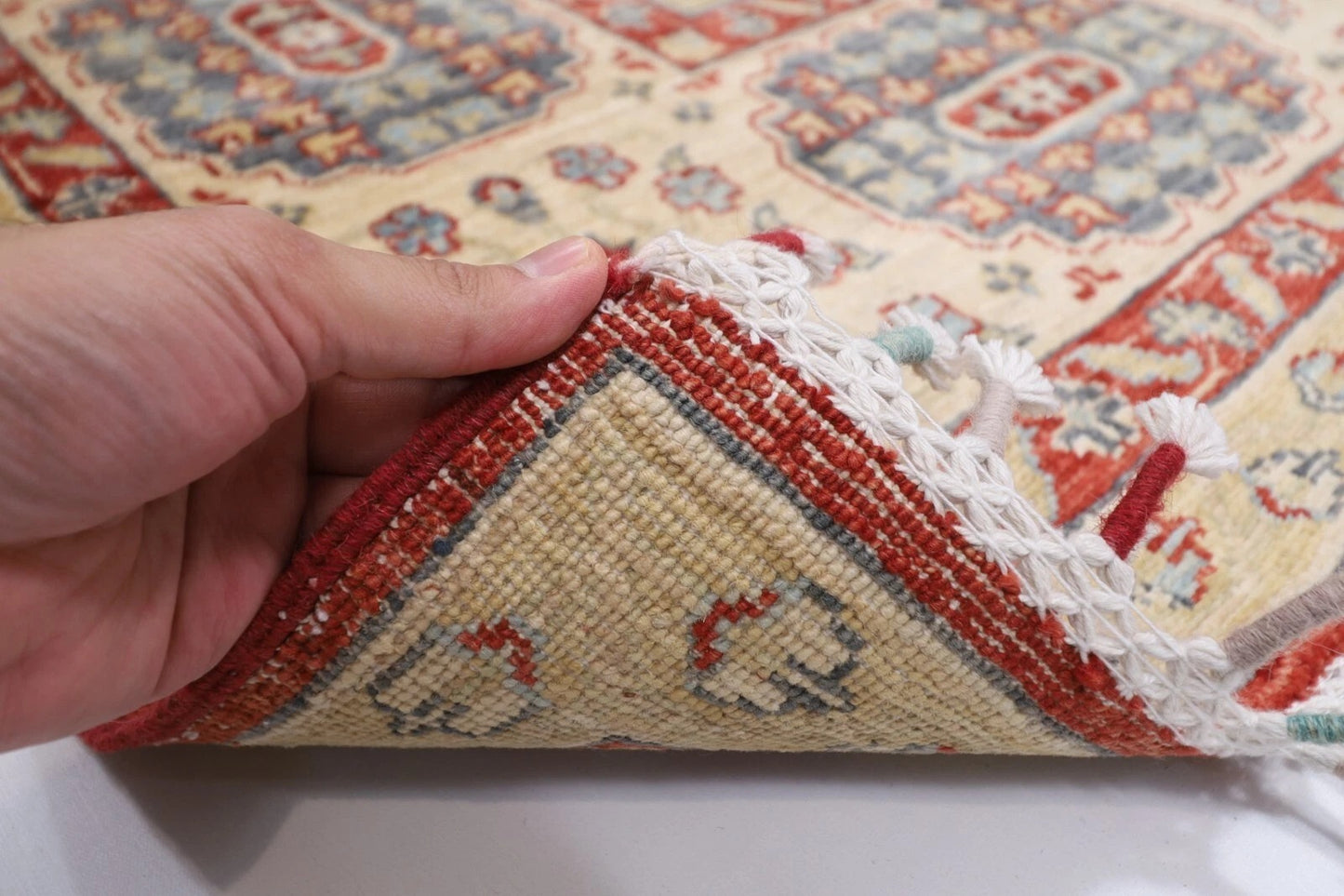 207 x 284 cm | Mamluk Afghan Tribal Hand Knotted Carpet