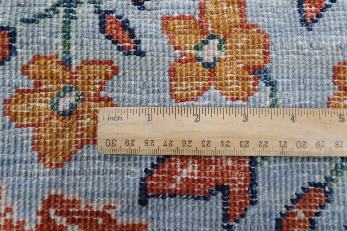 188 x 266 cm |  Birds Gray Afghan Tribal Hand Knotted Veg Dye Wool carpet
