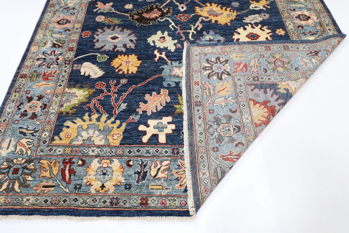 253 x 312 cm | Oushak Afghan Tribal Hand Knotted Carpet