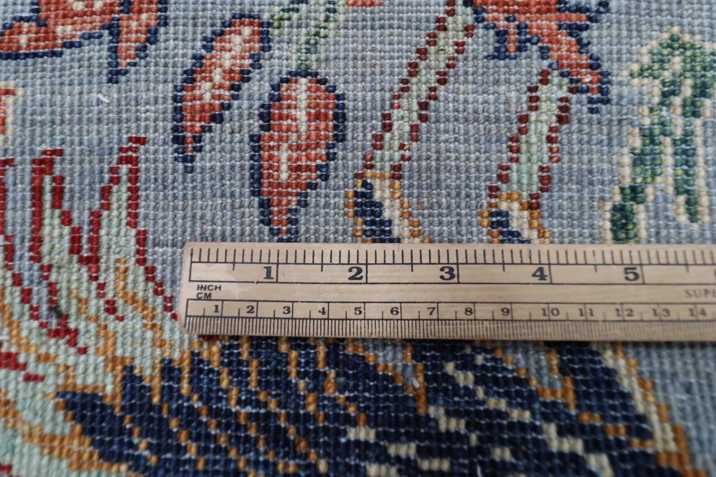 176 x 268 cm |  Birds Gray Afghan Tribal Hand Knotted Veg Dye Wool carpet