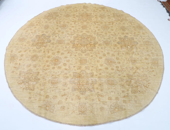 268 x 271 cm | Zeigler Afghan Tribal Hand Knotted Wool Round Carpet