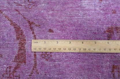 177 x 257 cm | Gabbeh Purple Afghan Tribal Hand Knotted Veg Overdye  Wool Carpet