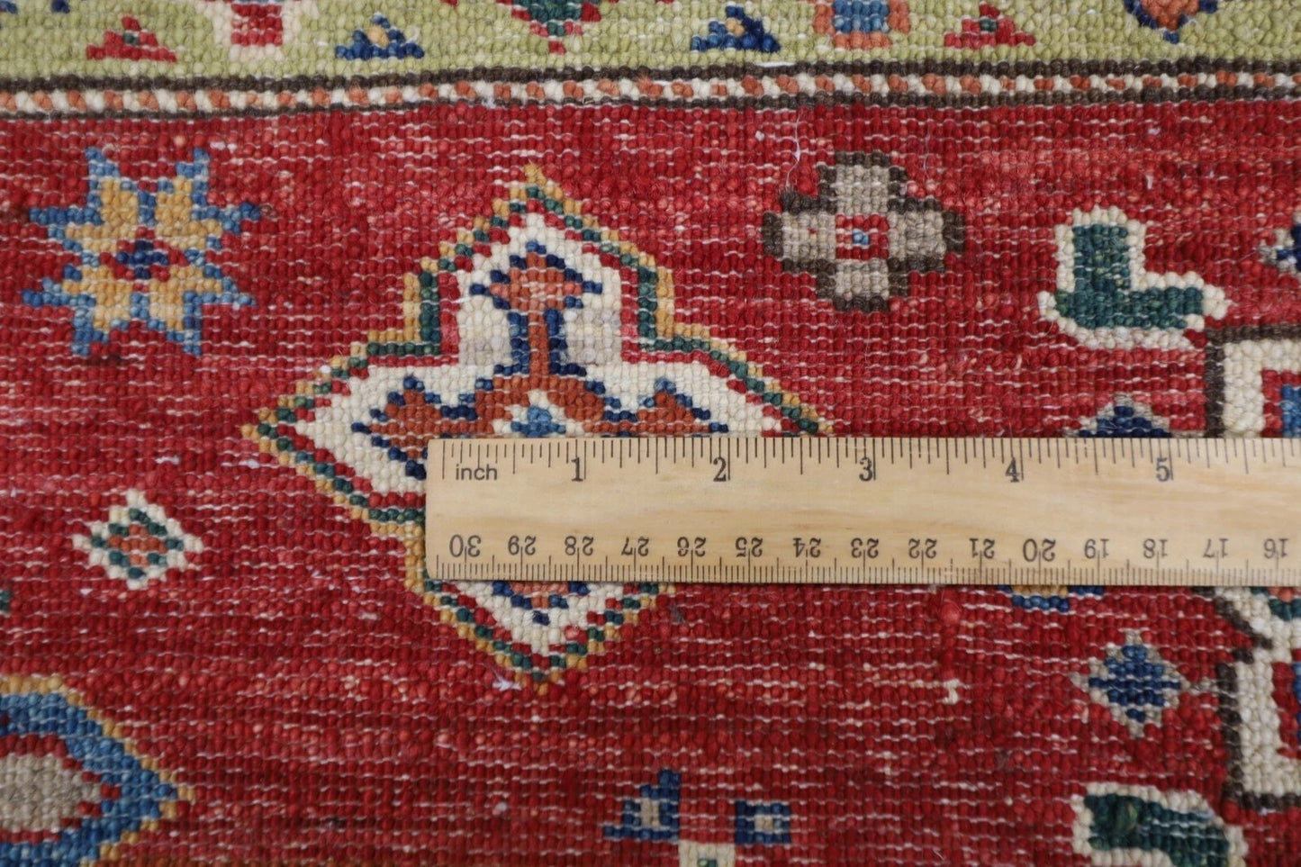 150 x 224 cm | Kazak Afghan Tribal Hand Knotted Veg Dye Wool Carpet