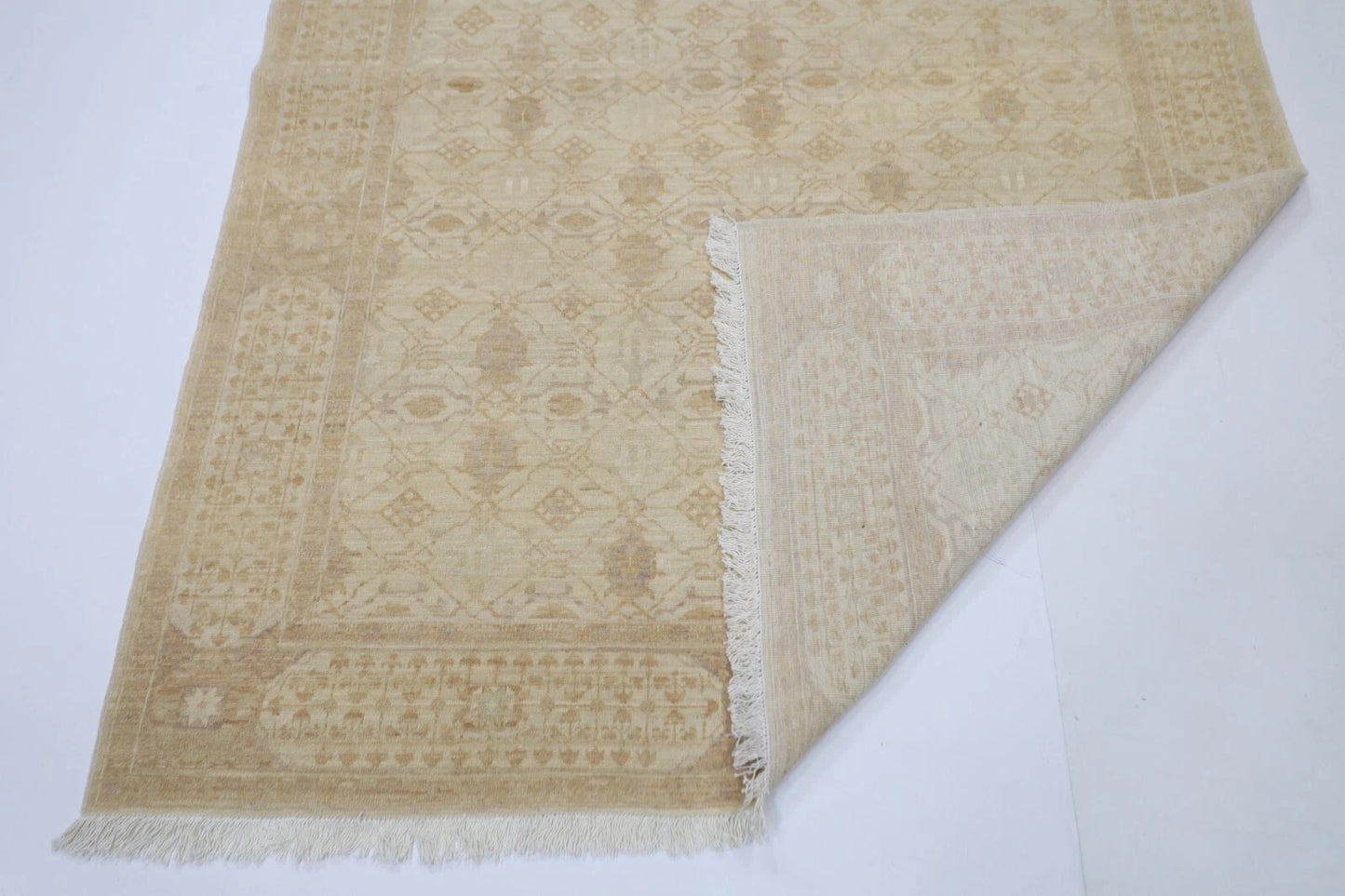 156 x 209 cm | Fine Afghan Tribal Hand Knotted Veg Dye Wool Carpet Low Pile