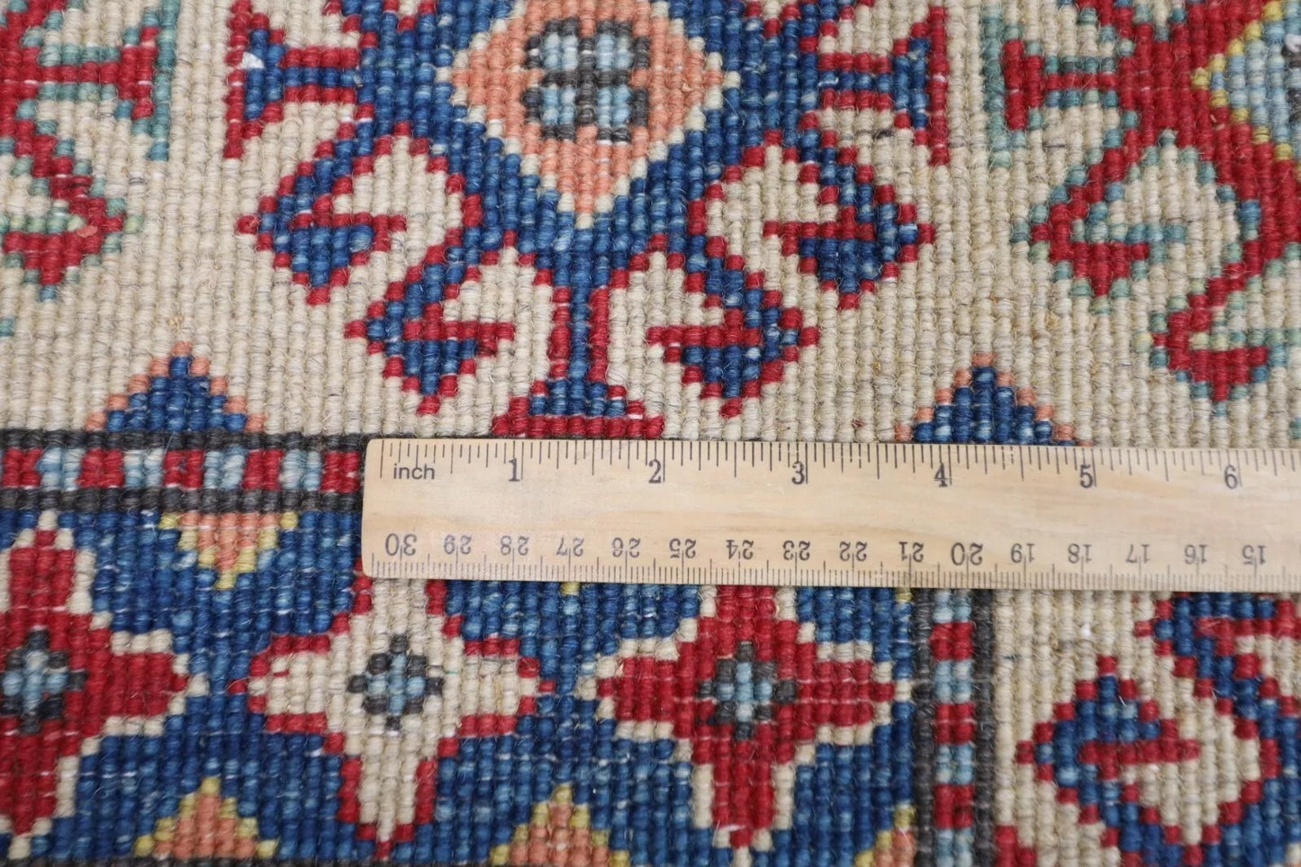 203 x 280 cm | Kazak Afghan Tribal Hand Knotted Carpet