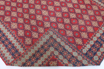 217 x 305 cm | Sumak Afghan Tribal Hand Knotted Kilim