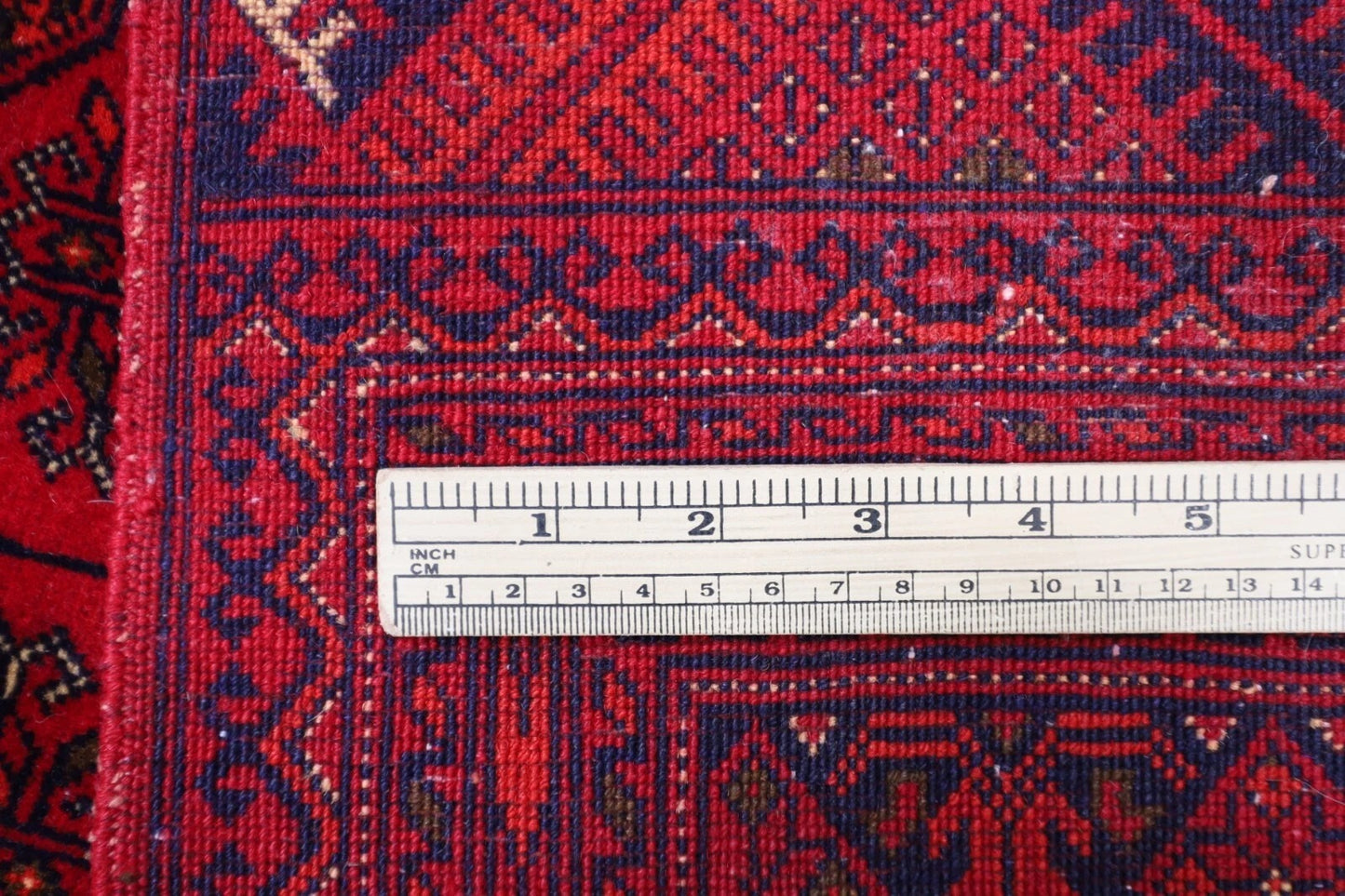 296 x 385 cm | Fine Bokhara Afghan Hand Knotted Carpet