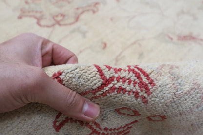 303 x 416 cm | Beige Chobi Afghan Tribal Hand Knotted Carpet