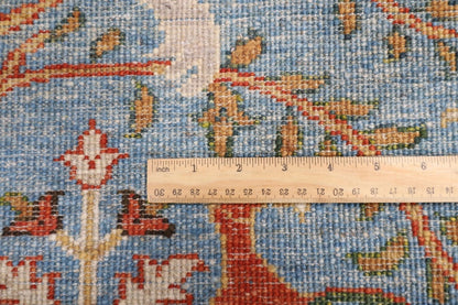 252 x 299 cm | Birds Afghan Tribal Hand Knotted Carpet