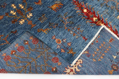 204 x 300 cm | Plants and Trees Afghan Tribal Hand Knotted Carpet