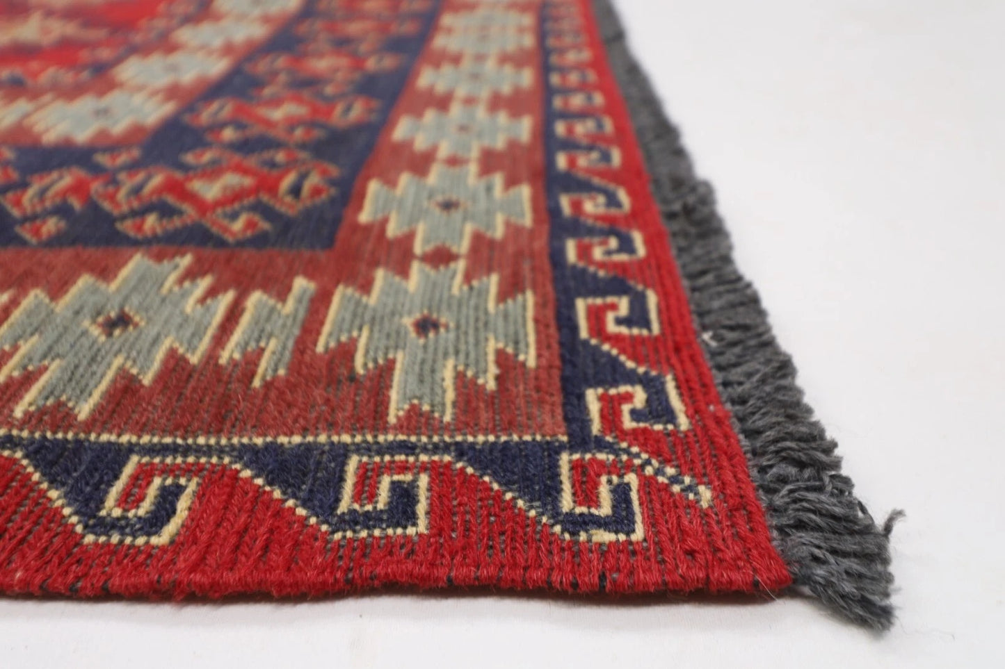217 x 305 cm | Sumak Afghan Tribal Hand Knotted Kilim