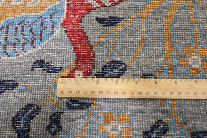 361 x 537 cm | Birds Afghan Tribal Hand Knotted Carpet