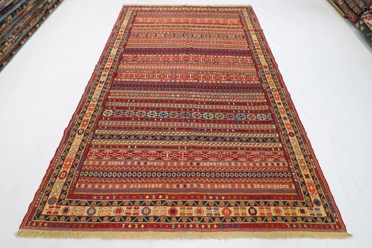 192 x 298 cm | Flat Weaved Kilim Tribal Hand Knotted Carpet