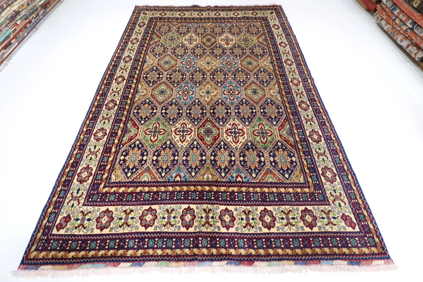 198 x 312 cm | Maranoce Afghan Tribal Hand Knotted Carpet