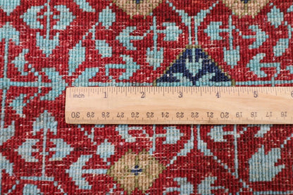 179 x 241 cm | Mamluk Afghan Tribal Hand Knotted Veg Dye Wool Carpet