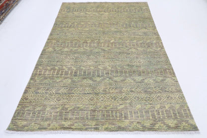 180 x 263 cm | Gabbeh Gray Afghan Tribal Hand Knotted Veg Dye Wool Carpet