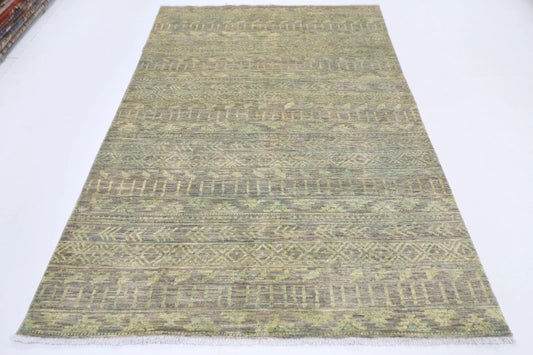 180 x 263 cm | Gabbeh Gray Afghan Tribal Hand Knotted Veg Dye Wool Carpet