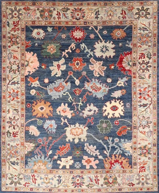 254 x 301 cm | Oushak Afghan Tribal Hand Knotted Carpet