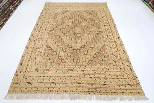 202 x 276 cm | Carpet Kilim Afghan Tribal Hand Knotted Carpet