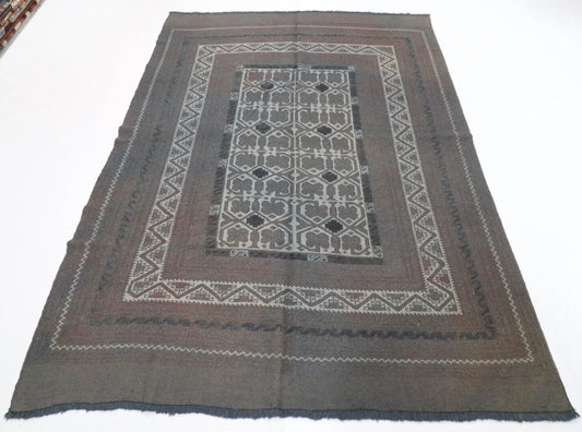 180 x 250 cm | Over Dye Afghan Tribal Hand Knotted Veg Dye Wool Carpet