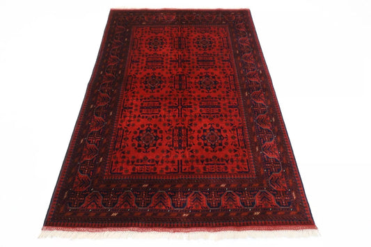 128 x 200 cm | Belgic Afghan Tribal Hand Knotted Veg Dye Wool carpet