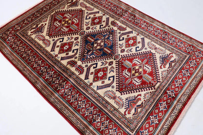 132 x 183 cm | Shirvan Afghan Tribal Hand Knotted Veg Dye Wool carpet