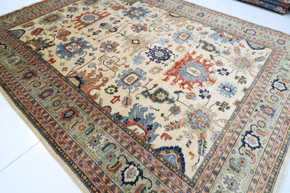 305 x 408 cm | Aryana Beige Afghan Hand Knotted Carpet