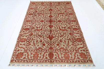 174 x 240 cm | Bidjar Afghan Tribal Hand Knotted Veg Dye Wool Carpet
