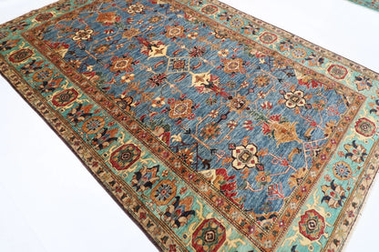 202 x 303 cm | Kazak Afghan Tribal Hand Knotted Carpet