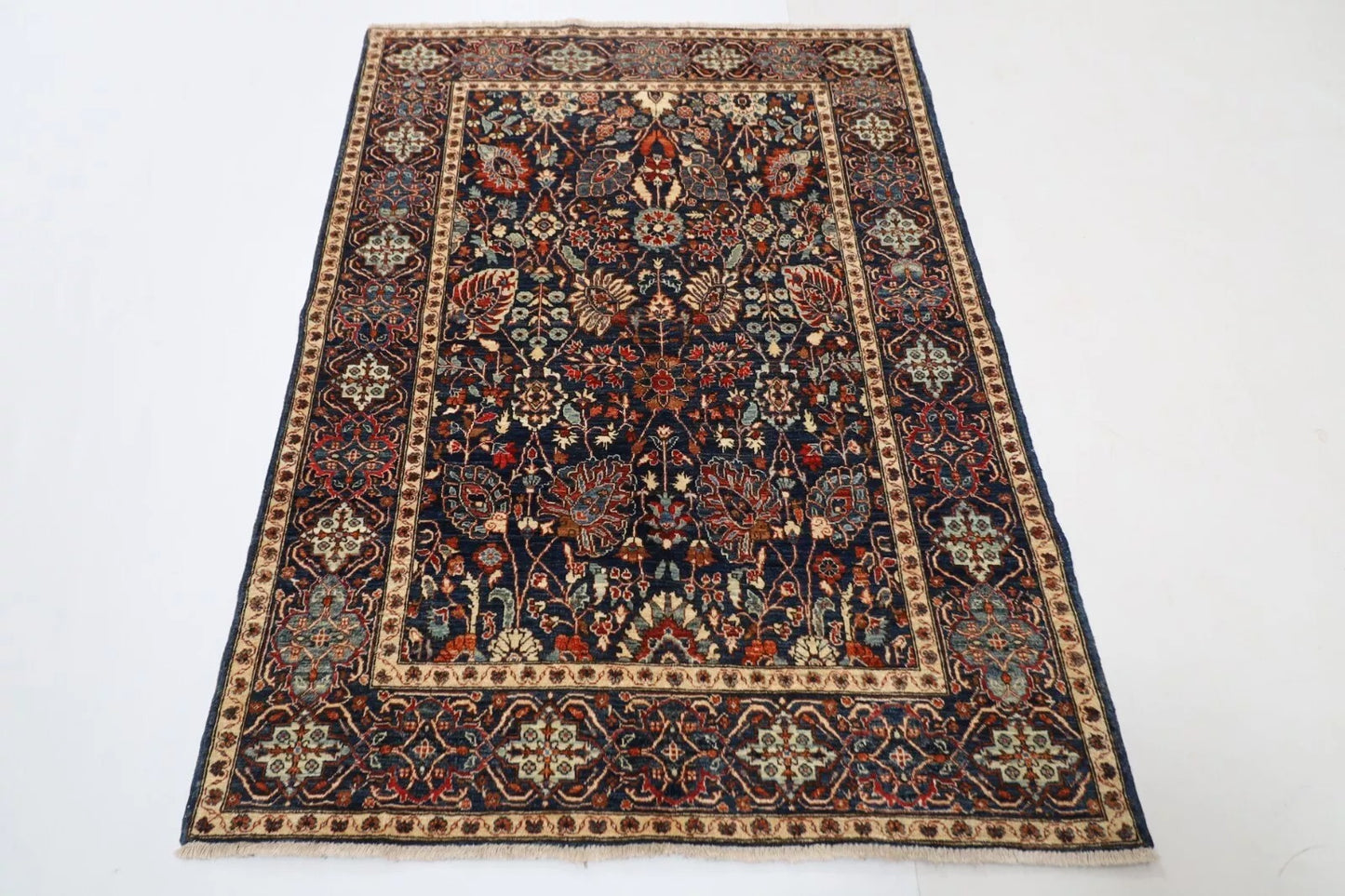 125 x 174 cm | Aryana Afghan Tribal Hand Knotted Veg Dye Wool carpet