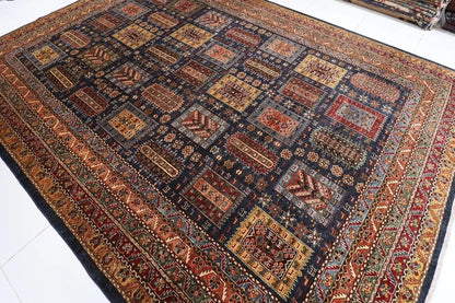301 x 414 cm | Animal Pattern Afghan Tribal Hand Knotted Carpet