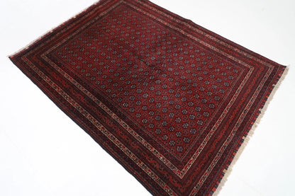149 x 198 cm | Belgic Tribal Hand Knotted Wool Carpet